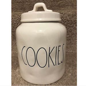 Rae Dunn Large Letter Cookies Canister Jar